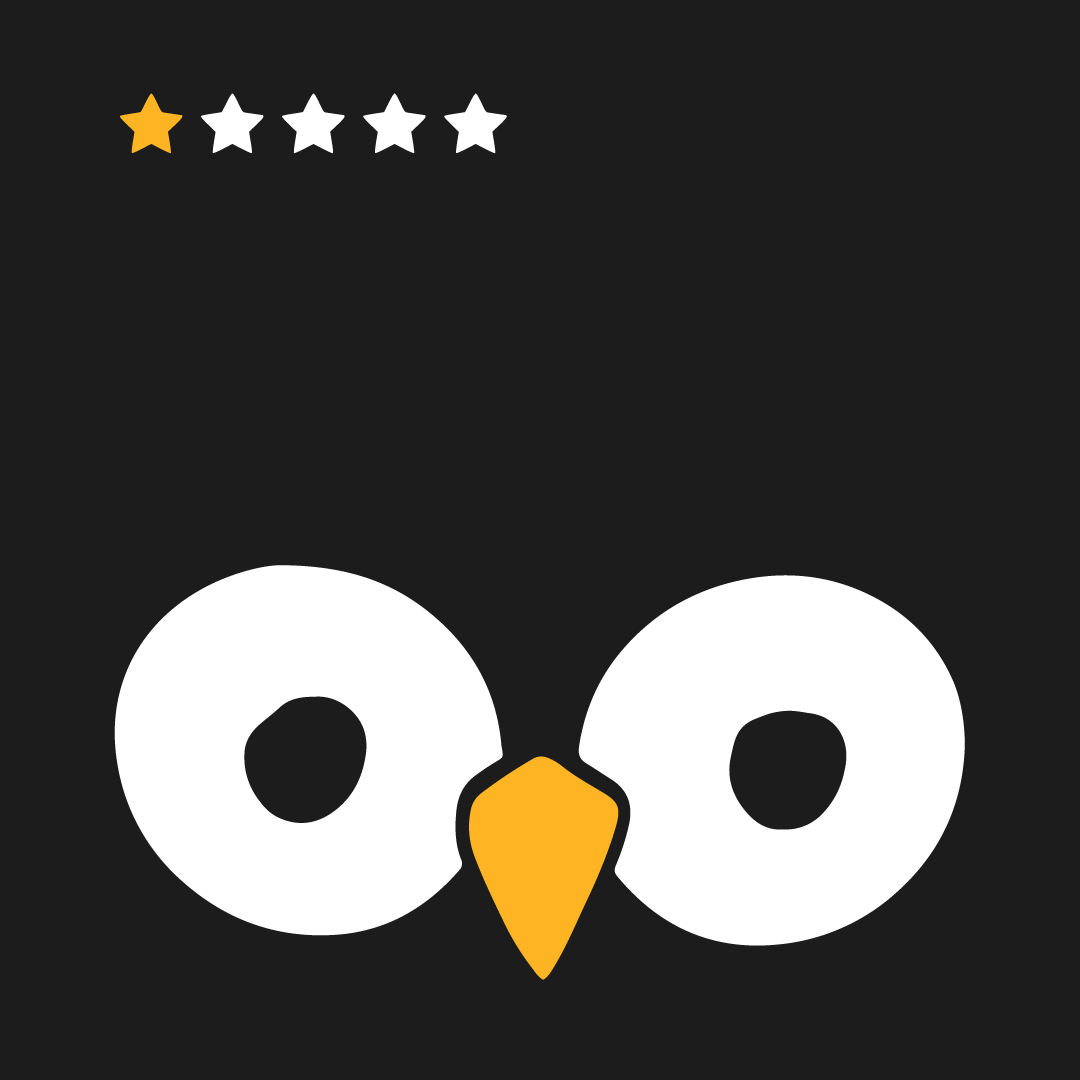 owl eyes and beak with stars