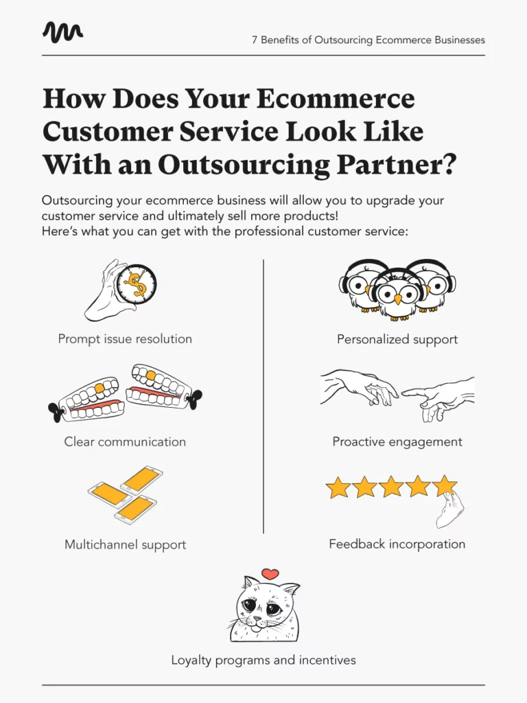 Customer service with an outsourcing agency